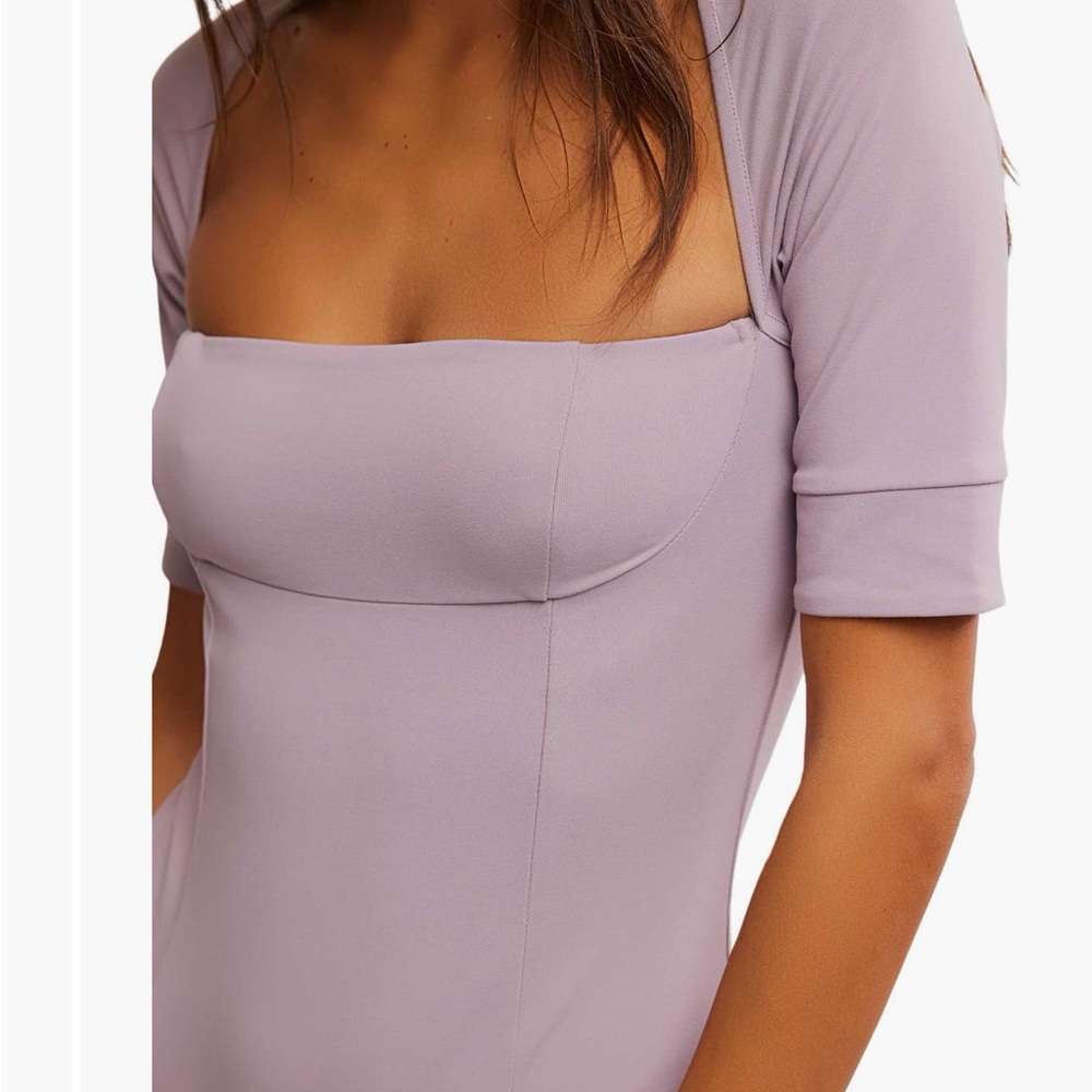 Free People Lavender Bodysuit